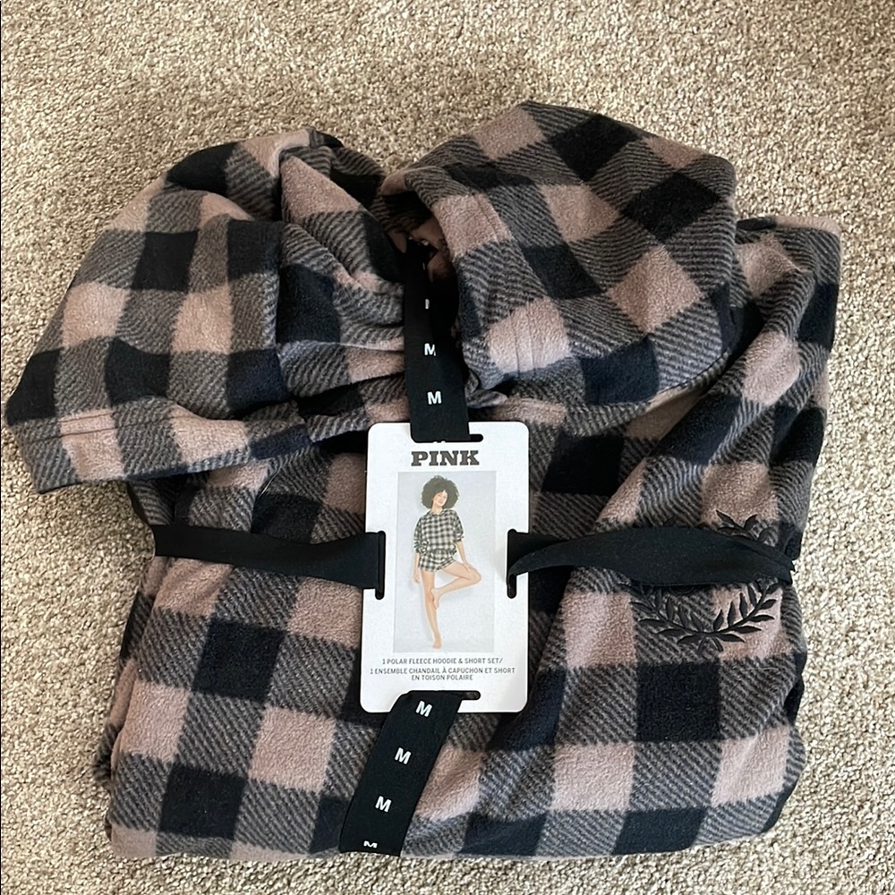 PINK Plaid Pajama Set